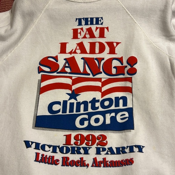 Vintage Presidential Clinton Gore campaign 1992 crewneck sweatshirt. Size XL - Picture 2 of 7